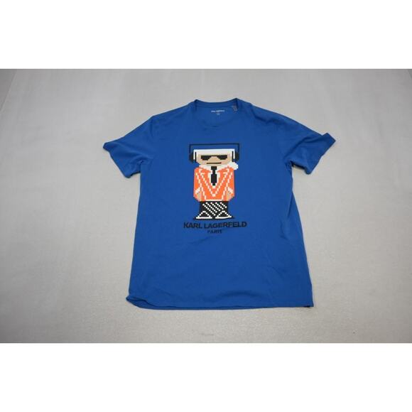Karl Lagerfeld Tee Shirt Kocktail Karl Textured Short Sleeve Mens Size Large - Picture 5 of 9